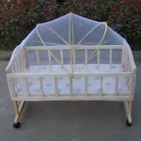 在飛比找Yahoo!奇摩拍賣優惠-baby 小型搖籃嬰兒床蚊帳 精巧實用 寶寶床通用蚊帳 拱形