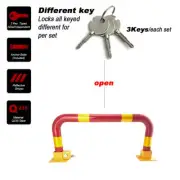 Arch Parking Barrier Locker Fold Down Vehicle Security Car Park Safety Lock