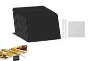 12Pcs Chalkboard with Wiping Cloth Marker Pens Mini Food Display Sign