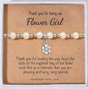 [FAILCH] Flower Girl Proposal Bracelet, Proposal Gift, Will You Be My Flower Girl, Flower Girl Gift, Bridesmaid Jewellery