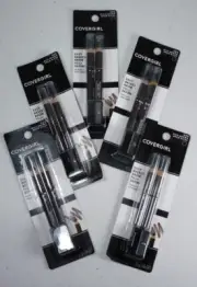 Covergirl Easy Breezy Brow Fill & Define Pencil + Sharpner 505 Rich Brown 5 Pks