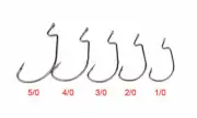 100 Fishing Hooks Wholesale Carbon Steel Heavy Duty Ultra Sharp Barbed Hook F