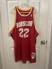 Authentic Vintage Clyde Drexler Houston Rockets Mitchell And Ness Jersey Size 52