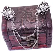 [MISSU JEWELLRY] Mens Wolf Heads Brooch Pin Chain Tassel Collar Pin Dress Retro Lapel Pins