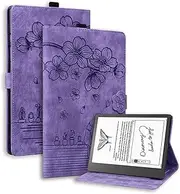 Nexue Case for Kindle Scribe (2024/2022 Released),Multi-Angle Stand Cover with Pocket Pencil Holder PU Leather Protective Tablet Case for 10.2" Amazon Kindle Scribe 2024/2022 (Purple)