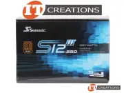 SEASONIC POWER SUPPLY 550W 80 PLUS BRONZE S12III SERIES ATX SSR-550GB-NEW