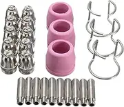 26Pcs Plasma Cutter Consumables Kit SG-55 AG-60 WSD-60P Cutting Torch Tip Nozzle