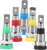 HOMOBABE Small Banana Plugs Replacement 5pcs Audio Connector Set Steam Cleaner Attachments Secure Wire Connection Durable Design