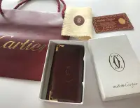 在飛比找Yahoo!奇摩拍賣優惠-Cartier 附盒 皮套六入鑰匙圈