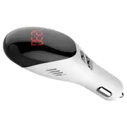 Car Charger, USB Dual Port Quick Charger 3.0 for Galaxy S9/S8/Edge/Plus,iPhone Xs/Max/XR/X/8, iPad Pro/Air 2/Mini -White