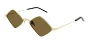 Saint Laurent SL 302 LISA 011 Men's Sunglasses Gold Size 55