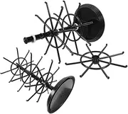 Anneome 3-Tier Rotating Keychain Hanger Storage Rack Necklace Display Stand Space-Saving Jewelry Organizer for Home Office