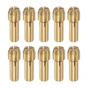 10pcs 1mm Brass Drill Chucks Collet Bit Sets for Rotary Tools, 4.3mm Shank