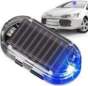 Anti Theft Fake Car Lights - Solar Powered Alarm Light | LED Lamp Simulated Flashing Security Warning Light for, Truck, RV, & Vehicle Thefts Prevention System