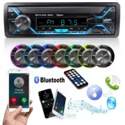 60W Bluetooth Car Stereo, No CD/DVD Player, USB, SD, AUX, AM/FM Single DIN Radio