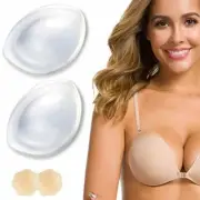 Silicone Bra Inserts Breast Lift Up Breast Enhancers Waterproof Bra Push Up Pads