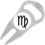 Virgo Zodiac Golf Ball Marker Divot Repair Tool Bottle Opener