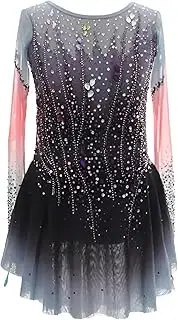 [Zagitova] Women's Figure Ice Skating Competition Dress Girls' Gradient Roller Skate Wear Gymnastics Activewear