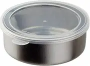 Nagao Storage Container, 4.7 inches (12 cm), Round, Stainless Steel, With Lid, Airtight, Stacking, Prep Container, Made in Japan