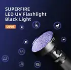 SUPERFIRE 6W UV Ultra Violet LED Flashlight Blacklight Super Bright Torch