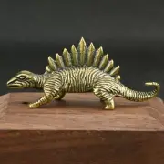 Solid Brass Jurassic Dinosaur Small Statue Office Desktop Ornaments Tea Gift CR