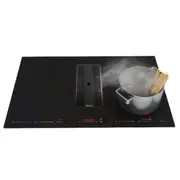 Sirius 90cm 4-Zone Induction Cooktop with Integrated Rangehood - Black