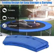 8/10/12FT Round Trampoline Safety Pad Cover Waterproof Surround Cover w/Foam Pad