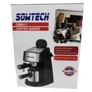 SOWTECH CM6811 Coffee Espresso Machine Maker 4 Cup 3.5 Bar Cappuccino Frothing
