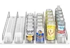 Drink Organizer For Fridge. Automatic Dispenser. 6 Row-White