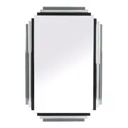 Art Deco Black Lustre Mirror 120x80x1.9Cm