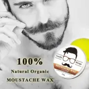 30g Natural Beard Oil And Balm Moustache Wax For Styling Beeswax --us P5U7