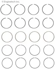 Piston Ring Set For 07-16 Dodge Jeep Caliber Compass Patriot S86124-.50 (for: Jeep)