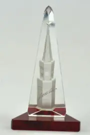 Russian | Kremlin Tower Crystal Glass | Vintage Soviet Union Heirloom