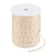 Recoil Starter Rope Pull Cord 5.5mm 60m for Mower [White Red Yellow]