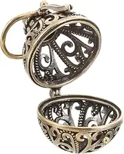 [DOITOOL] Car Diffuser for Essential Oils Vintage Floral Pattern Pendant Aromatherapy Decorative Sphere Compact Lightweight Resistant for Personalization