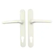 Lockwood Door Handle Verona Long Plate Furniture Lever Pearl White VR20485PW