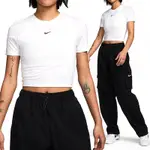 NIKE AS W NSW TEE ESSNTL SLIM CRP L 女款 白色 短版 上衣 短袖 FB2874-100