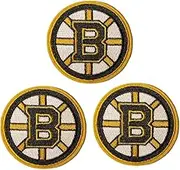 Yerchic Bruins Patch Iron On Sew On Embroidered Circle Patches for Jacket Shirts Jeans Backpack Sewing Decorating DIY Craft 3IN