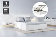 Ovela Bed Frame Siena Gas Lift Collection (White)
