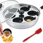 Egg Poacher Pan Nonstick Poached Egg Maker, Stainless Steel Egg Poaching Pan, Po