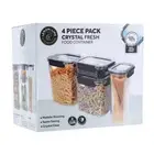4pc Lemon And Lime 950ml/1.7/2.85/3.7L Fresh Pasta Food Storage Container Set