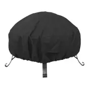 32-36" Round Fire Pit Cover 600D Heavy Duty Oxford and PVC Coating Firepit Co...