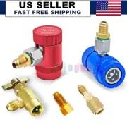 2Pcs A/C R1234yf Quick Connector Coupler Adapter Auto High & Low Manifold Gauge
