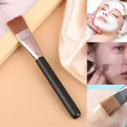 1Pc Black Makeup Brushes Flat Top Foundation Brush Wooden Handle Contour Br-JL