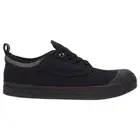 Mens Dunlop Classic Canvas Volleys Sneakers Casual Black Grey Shoes