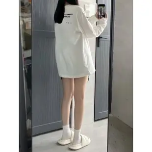 搭配度巨高！長袖 打底衫 韓系衣服大學t oversize 長版大學t 潮牌衣服 寬鬆上衣 長袖t 大學生穿搭 衣服女