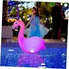 Solar Flamingo Floating Pool Lights - 8 Hour AmbiGlow Radiance Pink