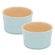 NEW Chasseur La Cuisson Ramekin Duck Egg Blue Set 2pce