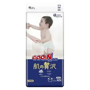 【日本大王】即期品買一送一 GOO.N 奢華肌黏貼型紙尿褲/箱購(L/XL)