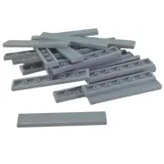 20 NEW LEGO Tile 1 x 8 BRICKS Light Bluish Gray